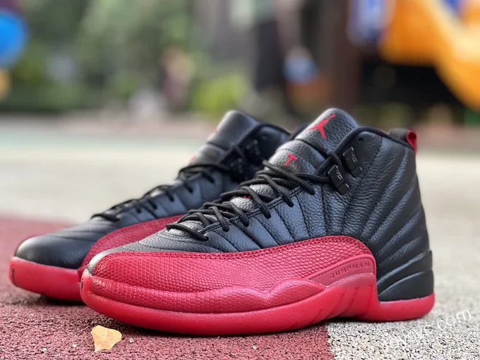 Air Jordan 12 Flu Game Black Red 130690-002