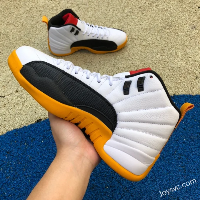 Air Jordan 12 25th Anniversary Black White Yellow DR8887-100