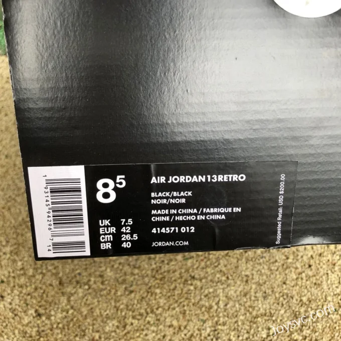 Air Jordan 13 Black Patent Leather 414571-012