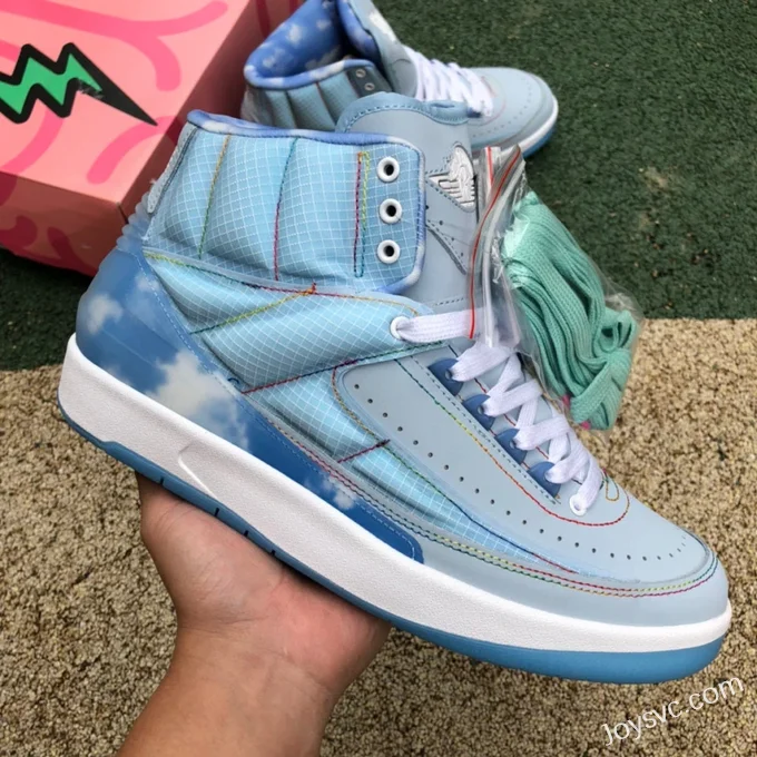 J Balvin x Air Jordan 2 DQ7691-419 Sky Blue