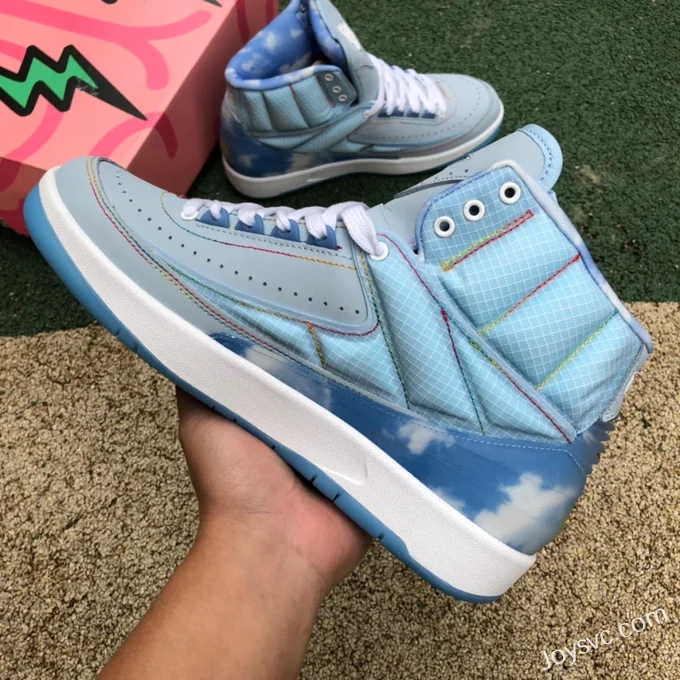 J Balvin x Air Jordan 2 DQ7691-419 Sky Blue