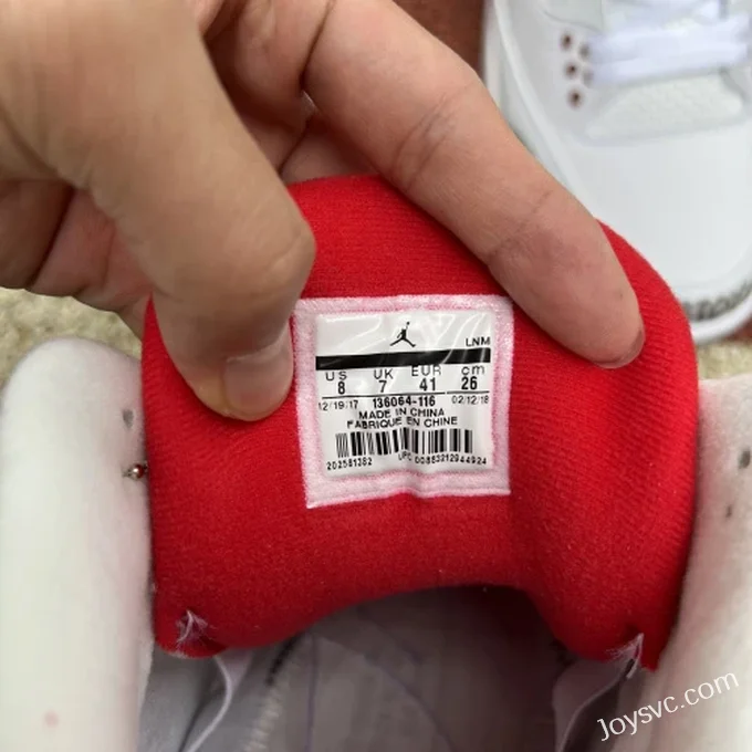 Air Jordan 3 Katrina 136064-116 White Red