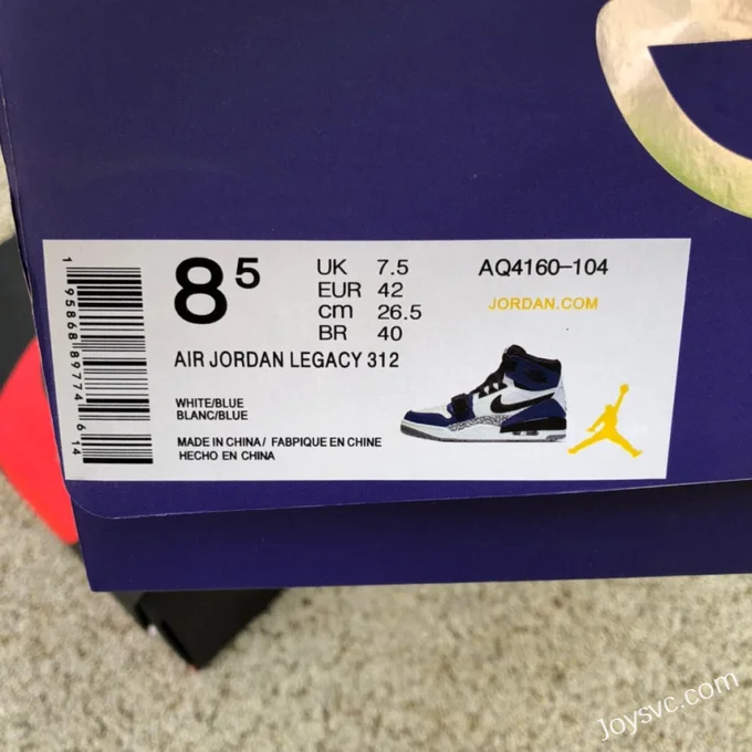 Air Jordan Legacy 312 AQ4160-104 Black Blue