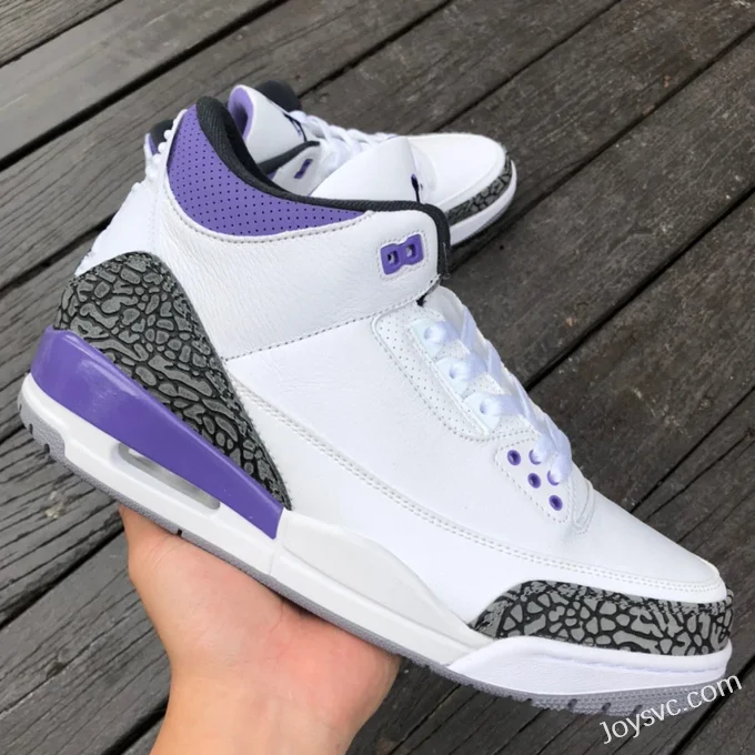 Air Jordan 3 Dark Iris CT8532-105 White Purple