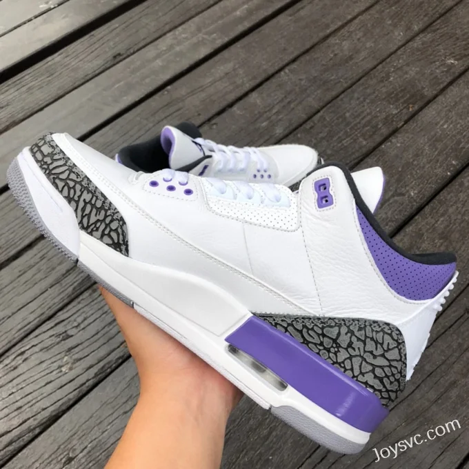 Air Jordan 3 Dark Iris CT8532-105 White Purple