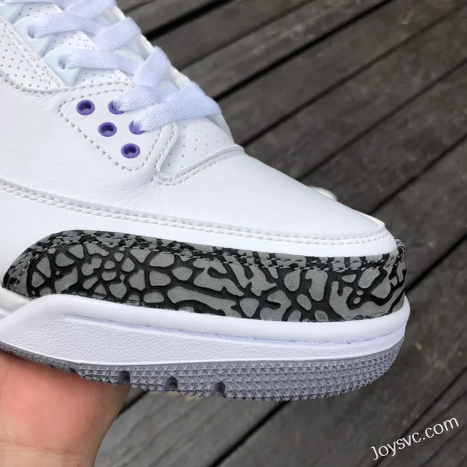 Air Jordan 3 Dark Iris CT8532-105 White Purple