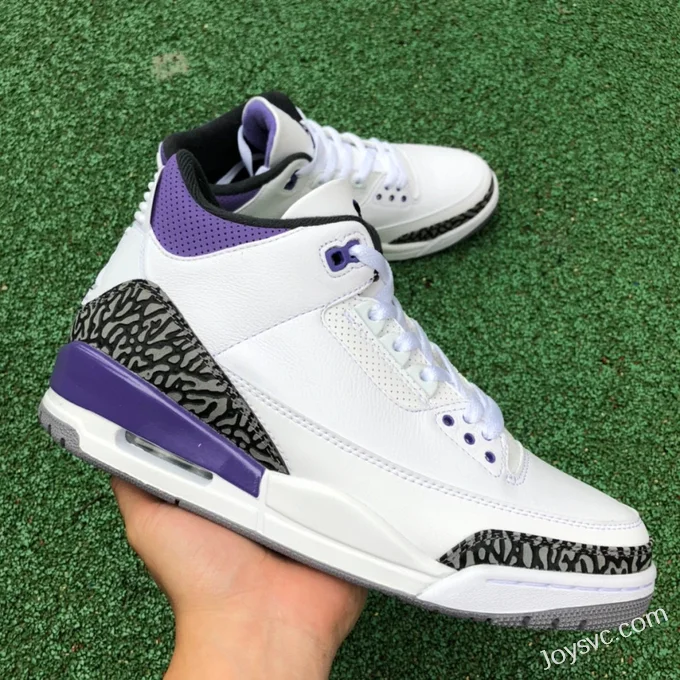 Air Jordan 3 Dark Iris CT8532-105 White Purple