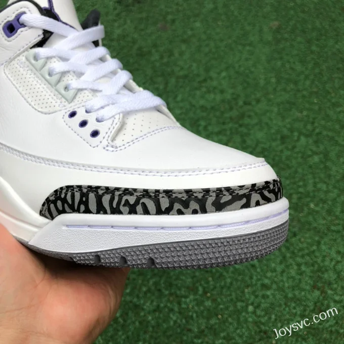 Air Jordan 3 Dark Iris CT8532-105 White Purple