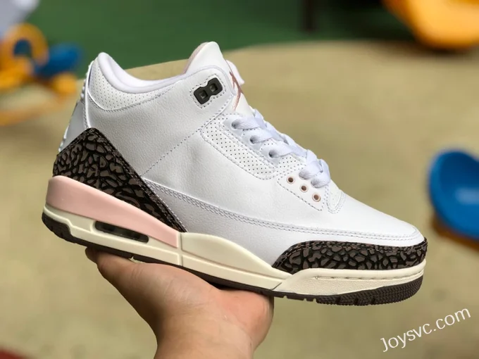 Air Jordan 3 CK9246-102 White Brown Pink