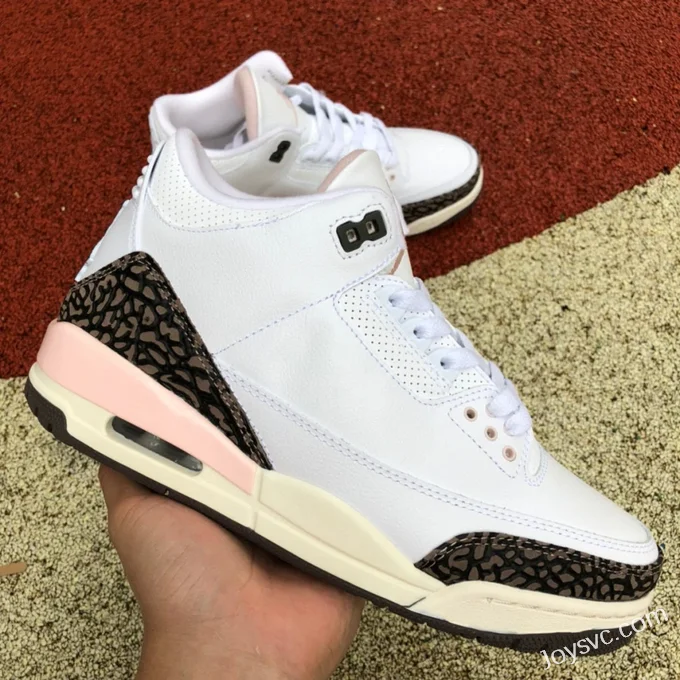 Air Jordan 3 CK9246-102 White Brown Pink