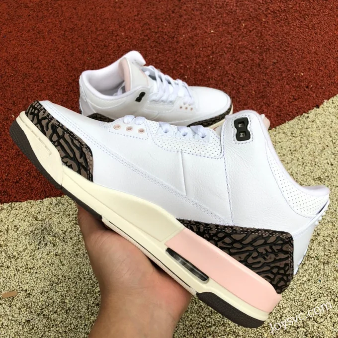 Air Jordan 3 CK9246-102 White Brown Pink