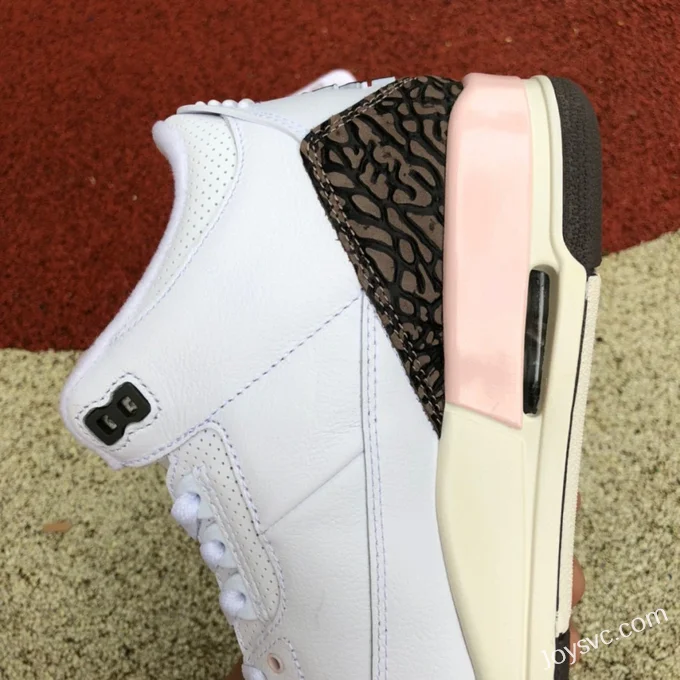 Air Jordan 3 CK9246-102 White Brown Pink