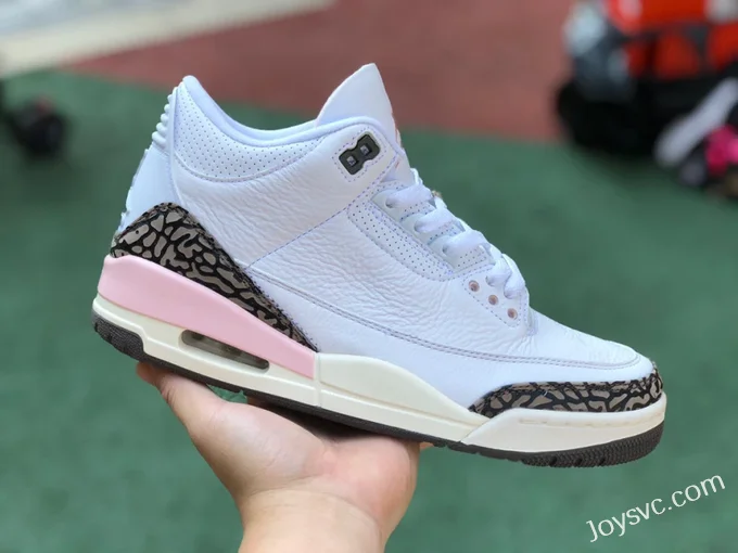 Air Jordan 3 Dark Mocha CK9246-102 White Brown Pink