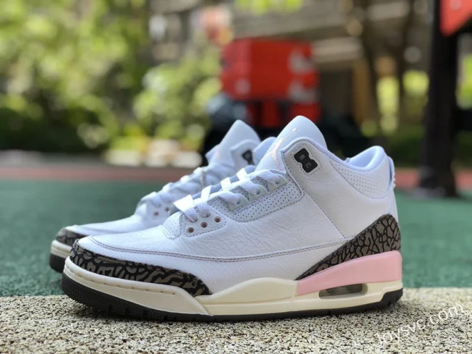 Air Jordan 3 Dark Mocha CK9246-102 White Brown Pink