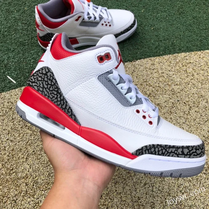 Air Jordan 3 Fire Red DN3707-160 White Red