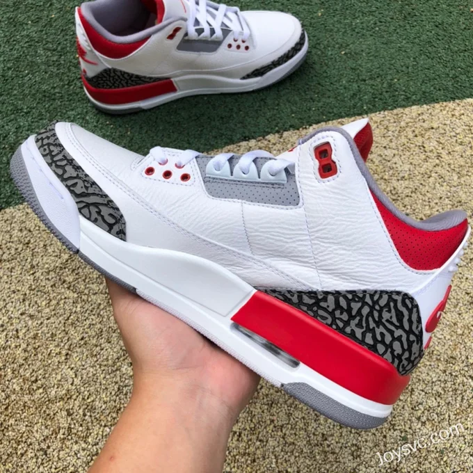 Air Jordan 3 Fire Red DN3707-160 White Red