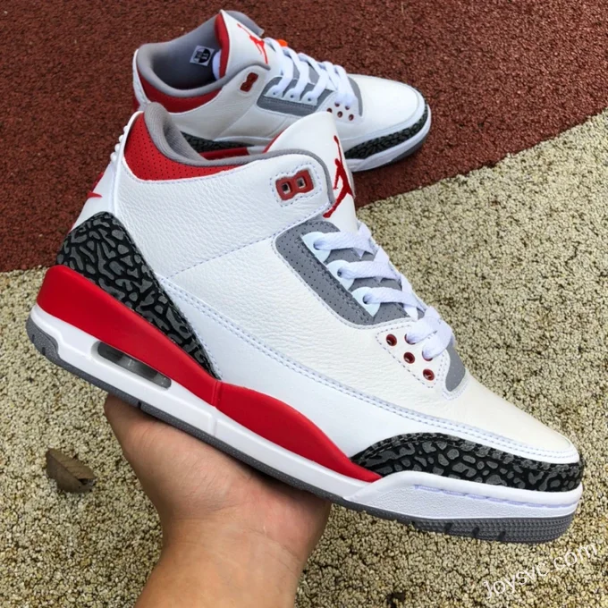 Air Jordan 3 Fire Red DN3707-160 White Red