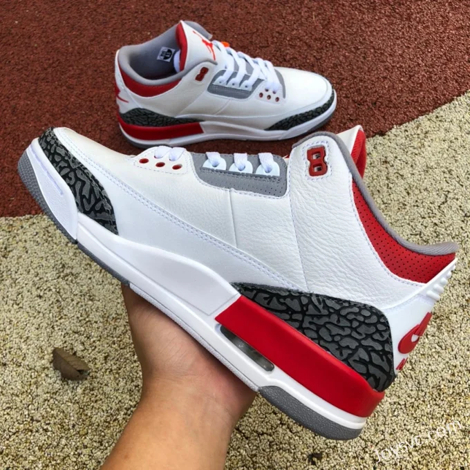 Air Jordan 3 Fire Red DN3707-160 White Red