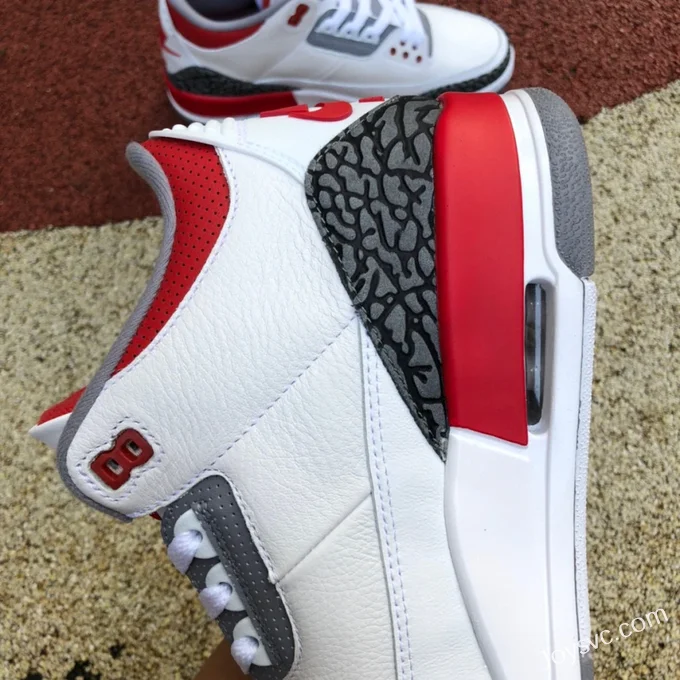 Air Jordan 3 Fire Red DN3707-160 White Red