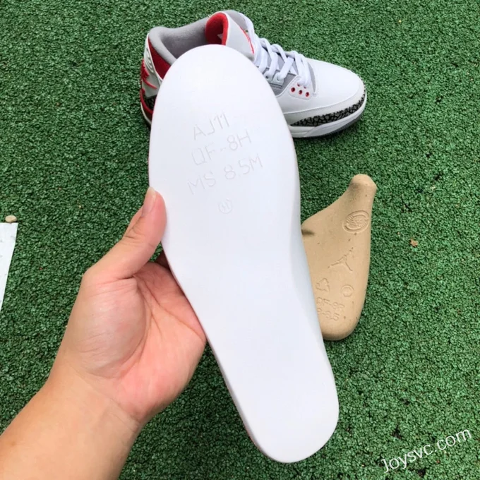 Air Jordan 3 Fire Red DN3707-160 White Red