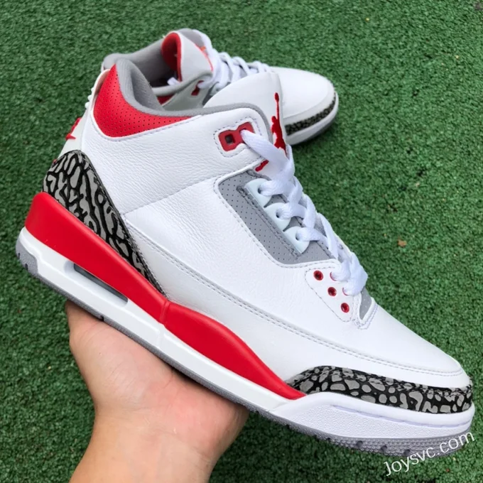 Air Jordan 3 Fire Red DN3707-160 White Red