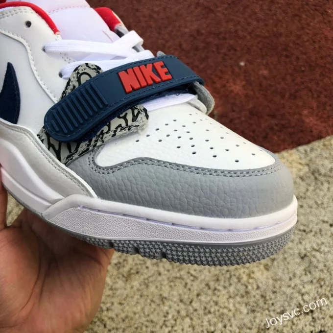 Air Jordan Legacy 312 Low CD7069-104 White Grey Blue Red