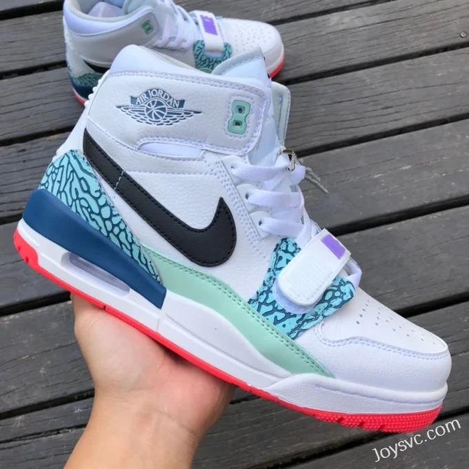 Air Jordan Legacy 312 AV3922-203 White Green Blue