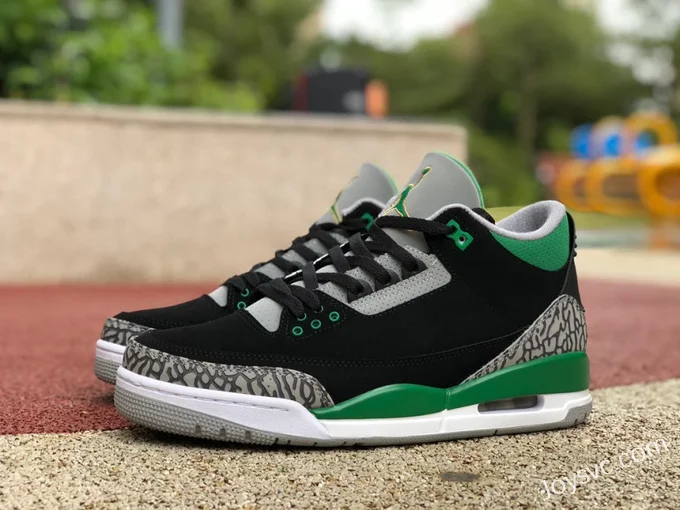 Air Jordan 3 Pine Green CT8532-030 Black Green