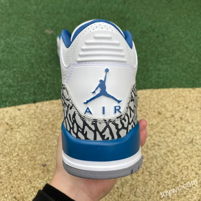 Air Jordan 3 Retro Wizards CT8532-148 White Blue Gold