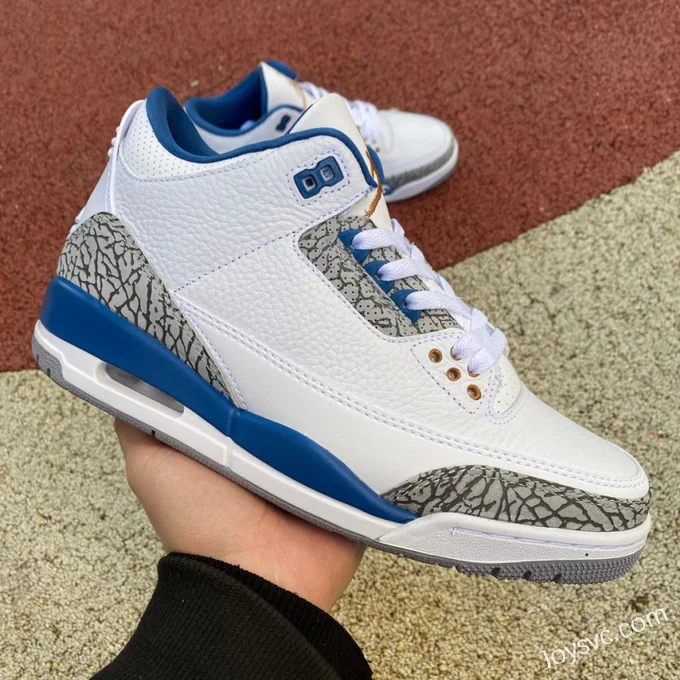 Air Jordan 3 Retro Wizards CT8532-148 White Blue