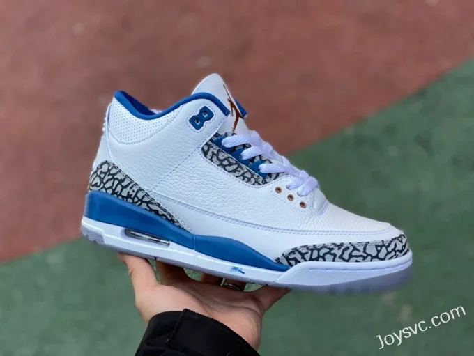 Air Jordan 3 Retro Wizards CT8532-148 White Blue