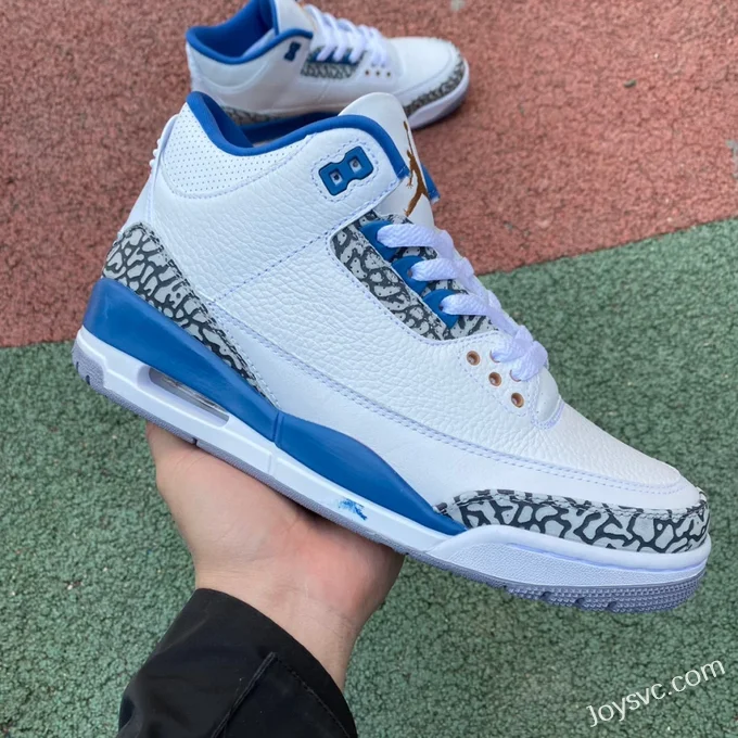 Air Jordan 3 Retro Wizards CT8532-148 White Blue