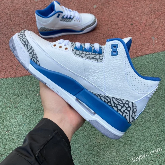 Air Jordan 3 Retro Wizards CT8532-148 White Blue