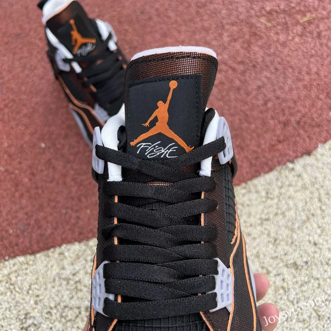 Air Jordan 4 CW7183-100 Black Orange