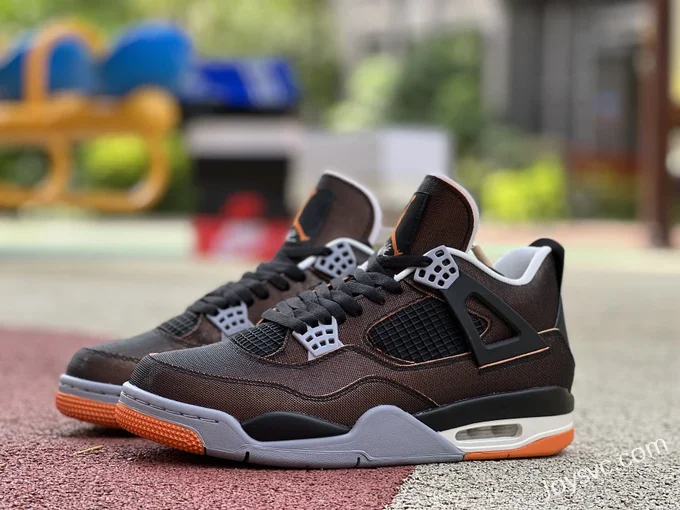 Air Jordan 4 CW7183-100 Black Orange