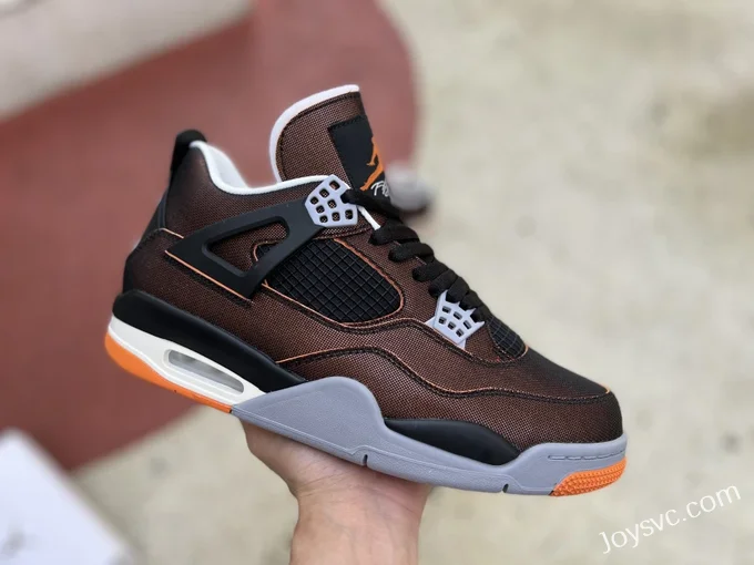 Air Jordan 4 CW7183-100 Black Orange