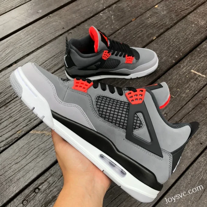 Air Jordan 4 Infrared DH6927-061 Black Grey Red