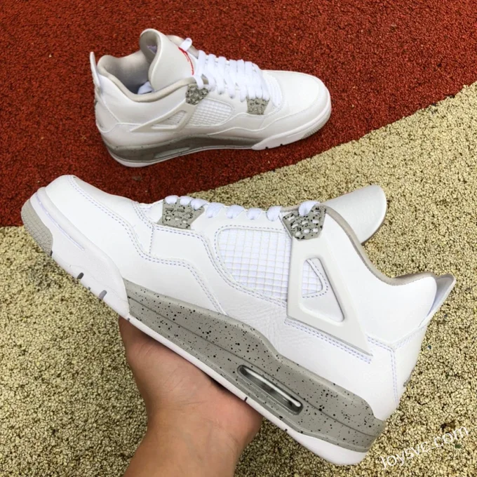 Air Jordan 4 White Oreo CT8527-100 White Grey