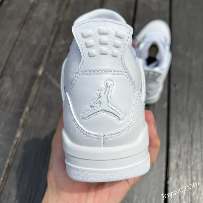 Air Jordan 4 Pure Money 408452-100 White Silver