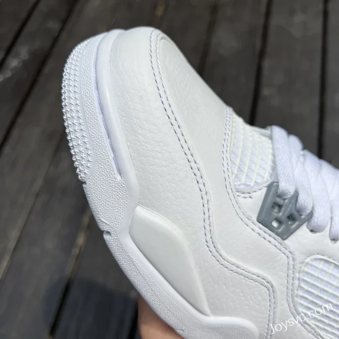 Air Jordan 4 Pure Money 408452-100 White Silver