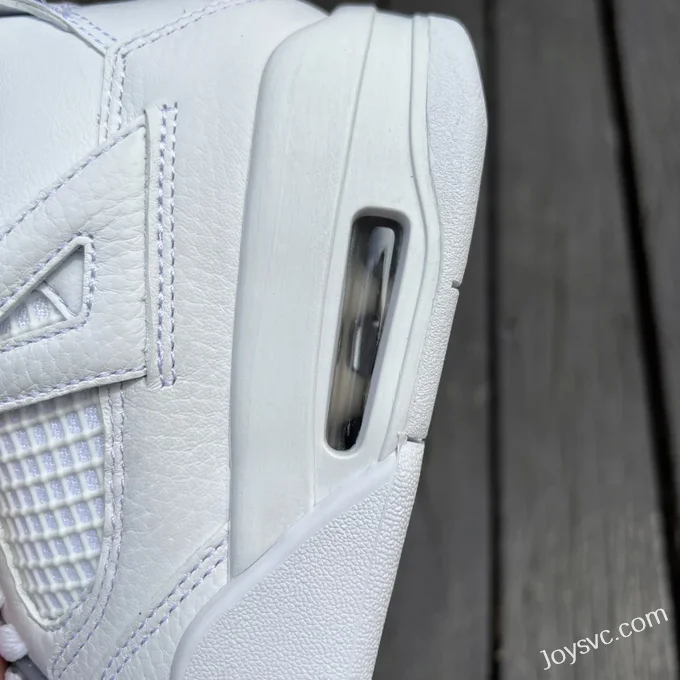 Air Jordan 4 Pure Money 408452-100 White Silver