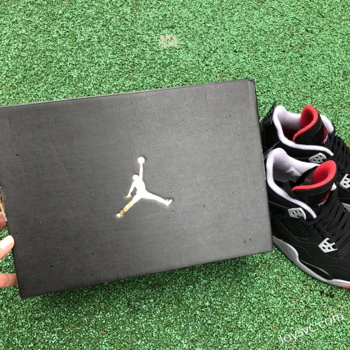 Air Jordan 4 Bred 408452-060 Black Red