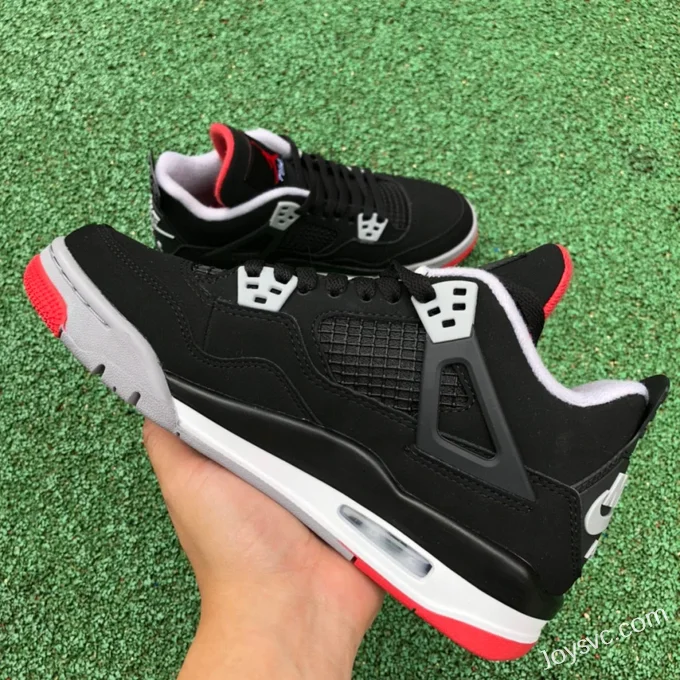 Air Jordan 4 Bred 408452-060 Black Red