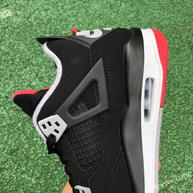 Air Jordan 4 Bred 408452-060 Black Red