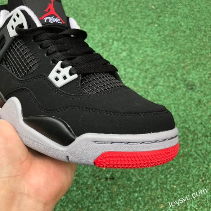 Air Jordan 4 Bred 408452-060 Black Red