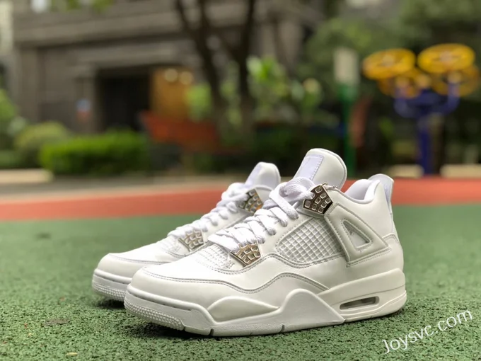 Air Jordan 4 Pure Money 408452-100 White Silver