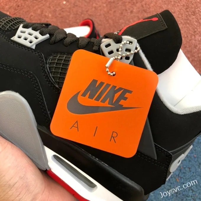 Air Jordan 4 Bred 308497-060 Black Red