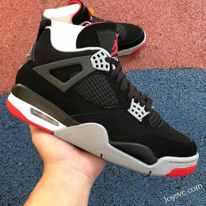 Air Jordan 4 Bred 308497-060 Black Red