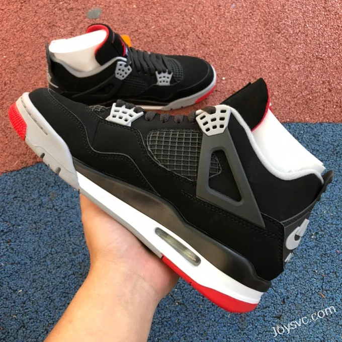 Air Jordan 4 Bred 308497-060 Black Red