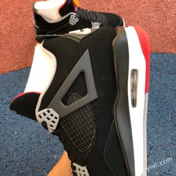 Air Jordan 4 Bred 308497-060 Black Red